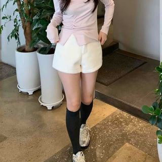 Soft Daily High-Waisted A-Line Shorts