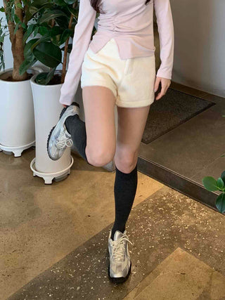 Soft Daily High-Waisted A-Line Shorts