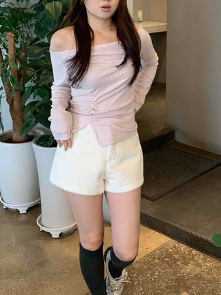 Soft Daily High-Waisted A-Line Shorts