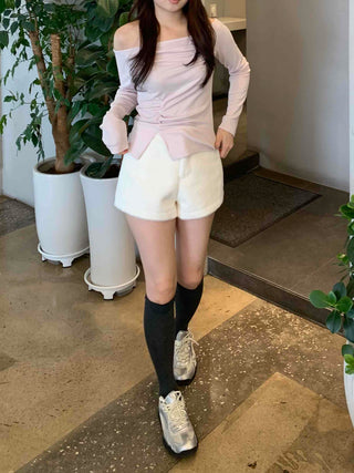 Soft Daily High-Waisted A-Line Shorts