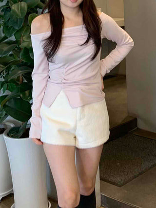 Soft Daily High-Waisted A-Line Shorts