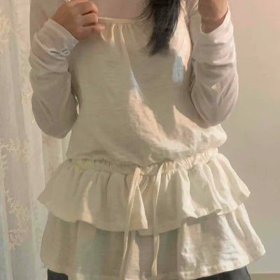 Frill Ruffle Tiered Sleeveless Top