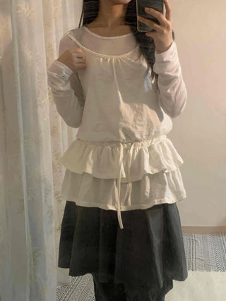 Frill Ruffle Tiered Sleeveless Top
