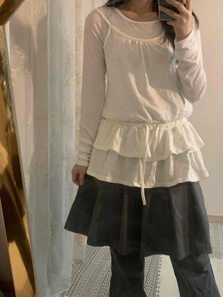Frill Ruffle Tiered Sleeveless Top