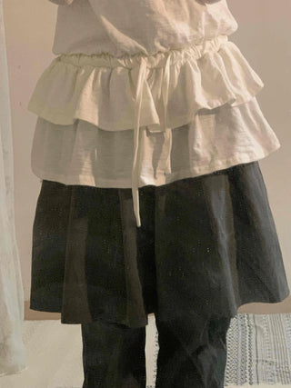 Frill Ruffle Tiered Sleeveless Top