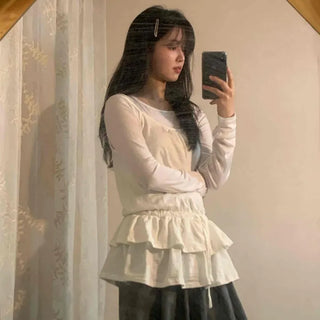 Frill Ruffle Tiered Sleeveless Top