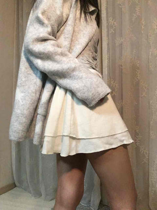 Delicate Fit Double Frill Tennis Mini Skirt