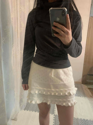 Stretch Cozy Fit High Neck Soft Layered Long Sleeve T-shirt
