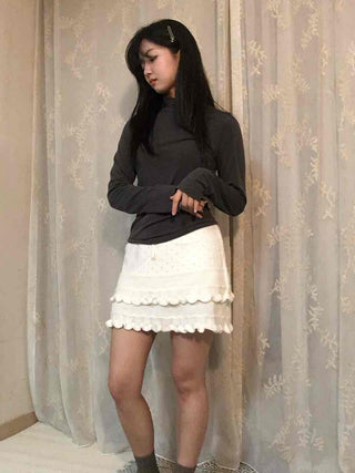 Stretch Cozy Fit High Neck Soft Layered Long Sleeve T-shirt