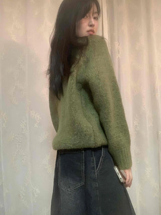 Vintage Washed A-Line Flare Denim Skirt