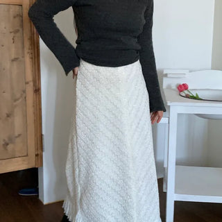 Cowl Neck Balloon Sleeve Slim Fit Crop Knit