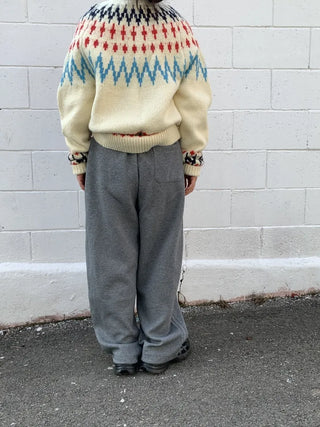 Cozy Semi-Wide Elastic Waist Pants