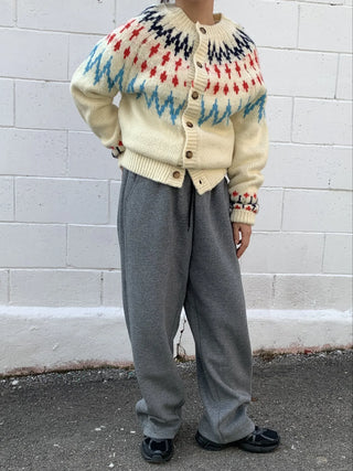 Cozy Semi-Wide Elastic Waist Pants