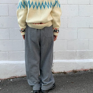 Cozy Semi-Wide Elastic Waist Pants