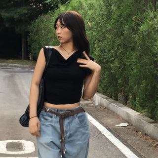 Rodi Asymmetrical Off-Shoulder Stretchy T-Shirt