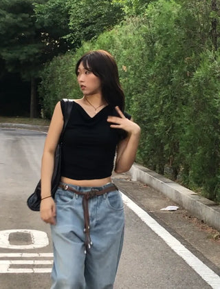 Rodi Asymmetrical Off-Shoulder Stretchy T-Shirt