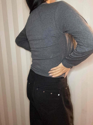 Daily Slim Fit Button V-Neck Crop Cardigan