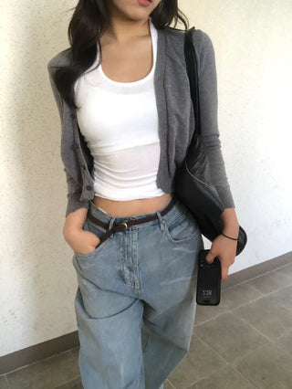 Ciel Ribbed Stretchy Long Halter Sleeveless