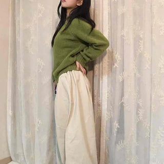 Soft Delicate Fit Balloon Wide Cotton Pants