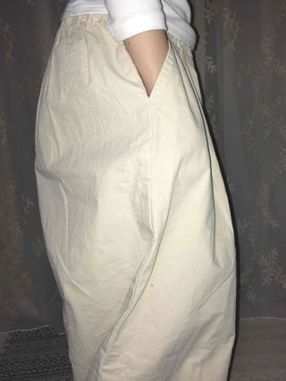 Soft Delicate Fit Balloon Wide Cotton Pants