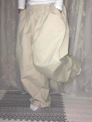 Soft Delicate Fit Balloon Wide Cotton Pants