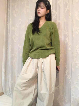 Soft Delicate Fit Balloon Wide Cotton Pants