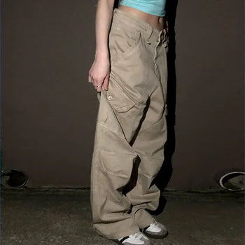 Zimo Vintage Pocket Cargo Long Pants