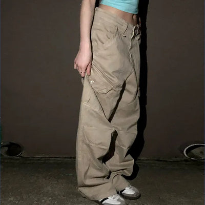 Zimo Vintage Pocket Cargo Long Pants