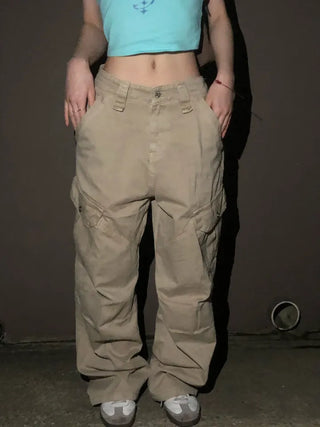 Zimo Vintage Pocket Cargo Long Pants