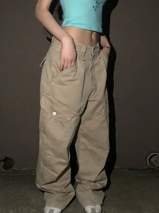 Zimo Vintage Pocket Cargo Long Pants