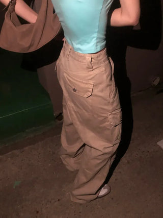 Zimo Vintage Pocket Cargo Long Pants