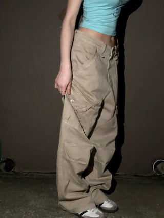 Zimo Vintage Pocket Cargo Long Pants