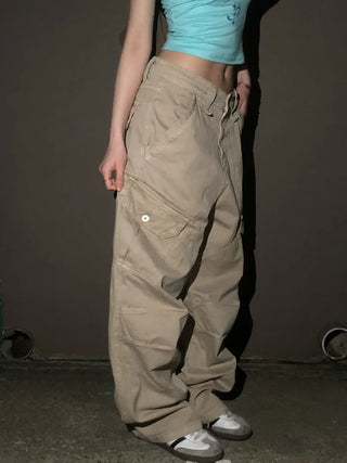 Zimo Vintage Pocket Cargo Long Pants