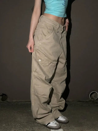Zimo Vintage Pocket Cargo Long Pants