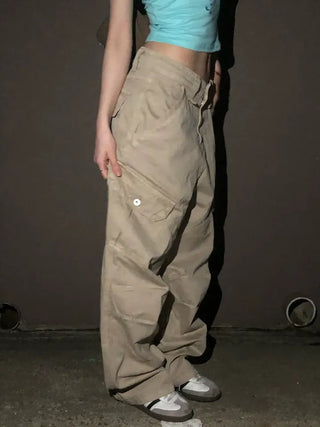 Zimo Vintage Pocket Cargo Long Pants