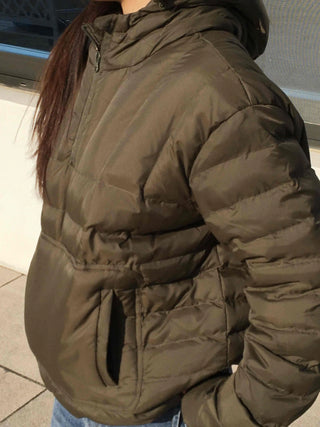 Vintage MA-1 Bomber Crop Quilted Padded Jacket
