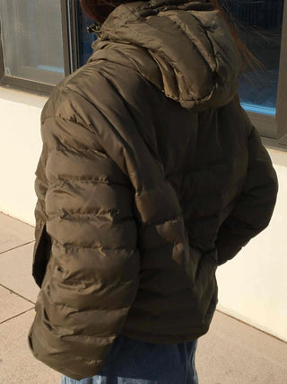 Vintage MA-1 Bomber Crop Quilted Padded Jacket