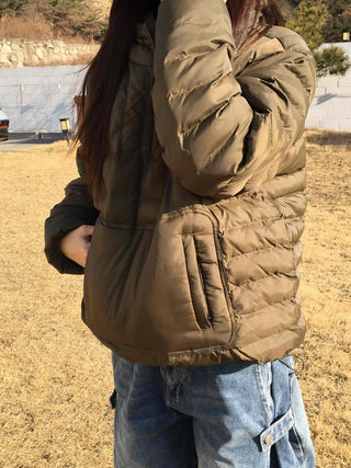 Vintage MA-1 Bomber Crop Quilted Padded Jacket