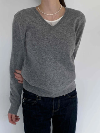 Soft Daily V-Neck Slim Fit Knit