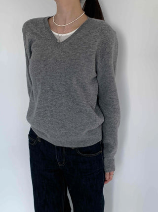 Soft Daily V-Neck Slim Fit Knit