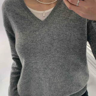 Soft Daily V-Neck Slim Fit Knit