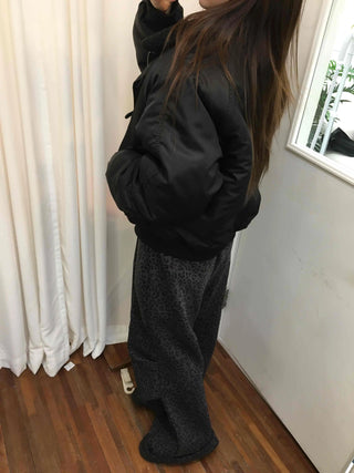 Daily Mood Leopard String Wide Jogger Pants