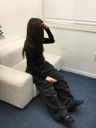 Daily Mood Leopard String Wide Jogger Pants
