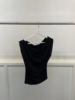 Oblivious Drape Off-Shoulder Top