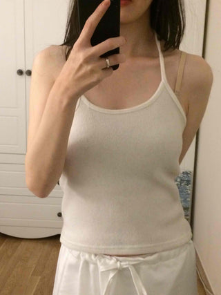 Daily Slim Fit Round Neck Ribbed Sleeveless