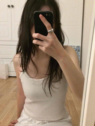 Daily Slim Fit Round Neck Ribbed Sleeveless