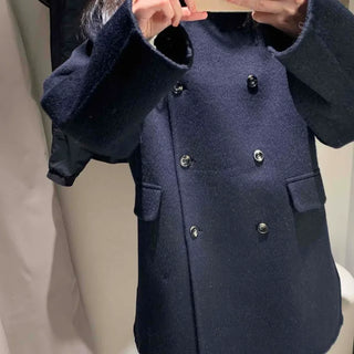 Minimal Loose Fit Single Belted Short Coat