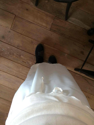 Vintage Washed Pocket Denim Long Skirt