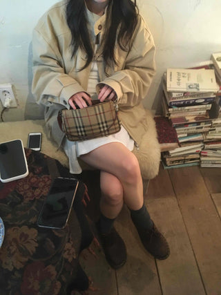 Snap Button Ribbed Short Bomber Jumper