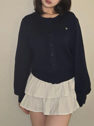 Round Pendant Avant Knit Cardigan